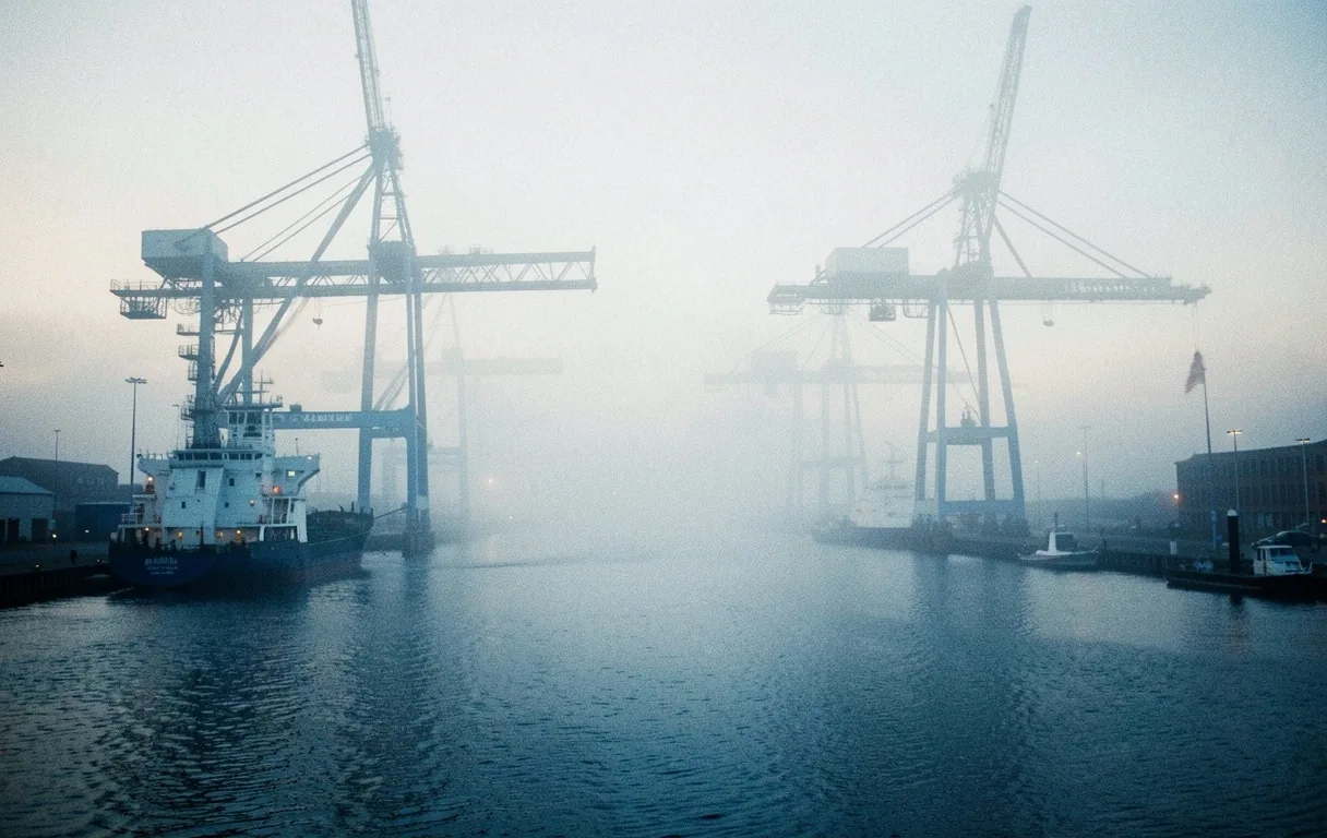 Danish harbor atmosphere